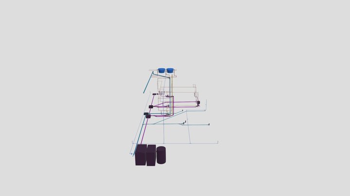 Projeto Hidrossanitário - R&I 3D Model