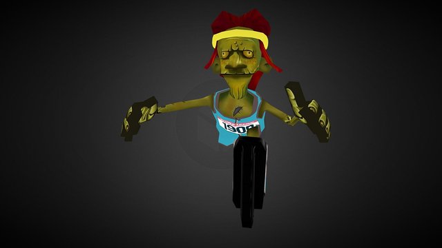 Zombie "Skater" 3D Model