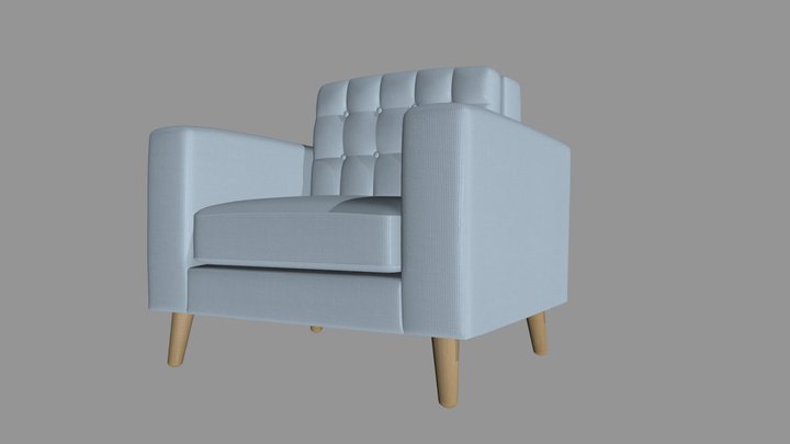 1-seater Sofa 2 3D Model