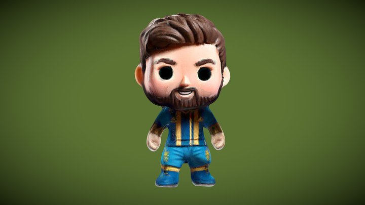 Chibi Messi 3D Model