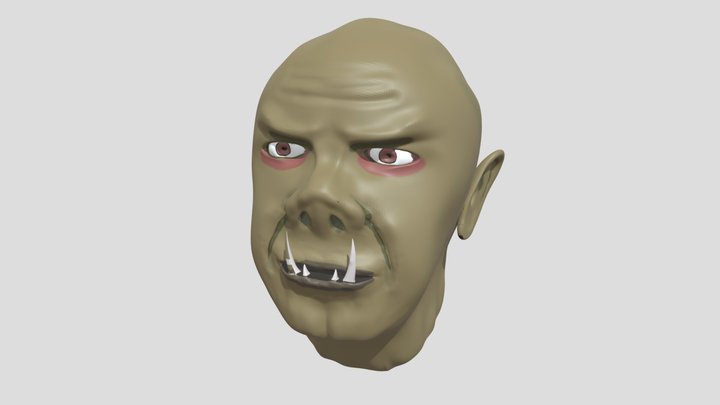 Monster head, Orc / Ogre 3D Model