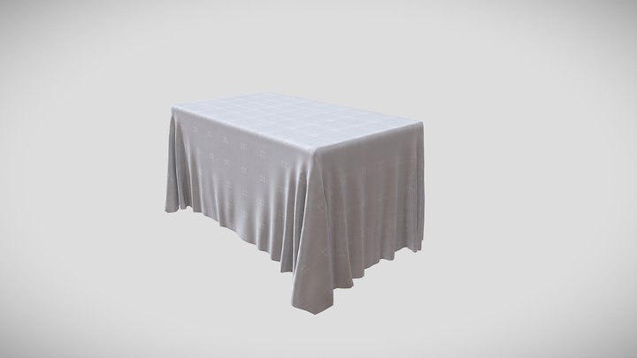 Tablecloth Lowpoly 3D Model