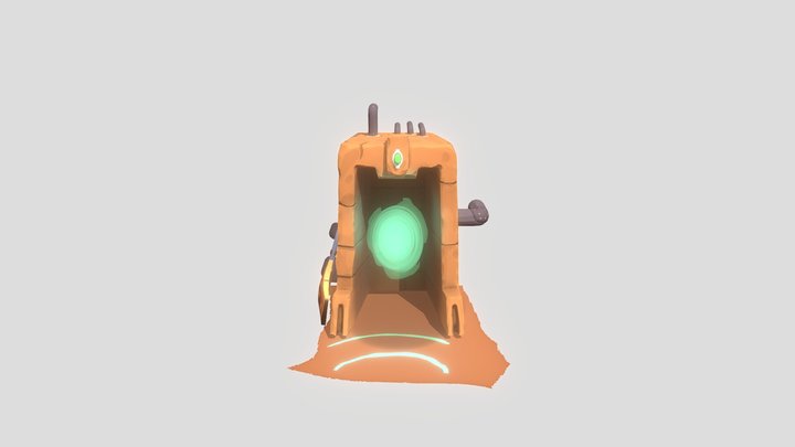 LowPoly Stylized Portal 3D Model