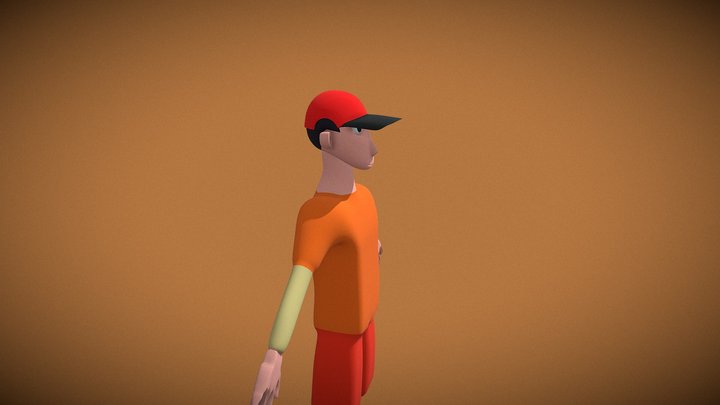 Free cap chracter || fbx 3D Model