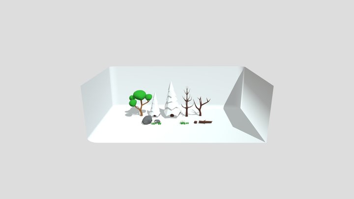 Gorilla Tag Fan Game Forest Pack 3D Model