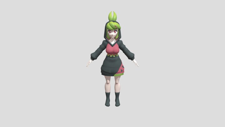 Human melony smg4 3D Model