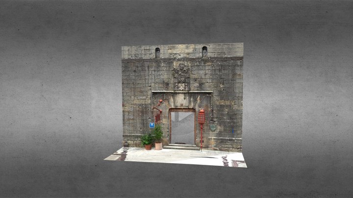 Portada Entrada Castillo Carlos V - SCAN + FOTO 3D Model