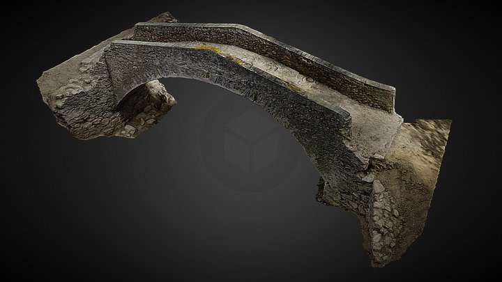 Pont medieval de Pedret (s. XI-XIV) 3D Model