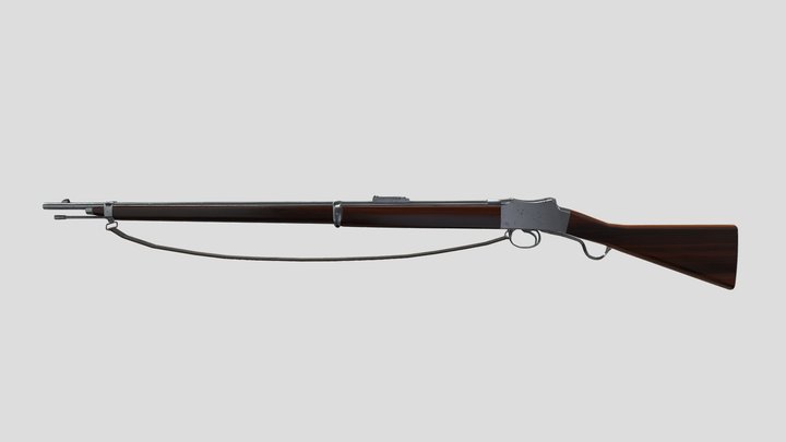 Martini Henry 1871 British Lever Action 3D Model