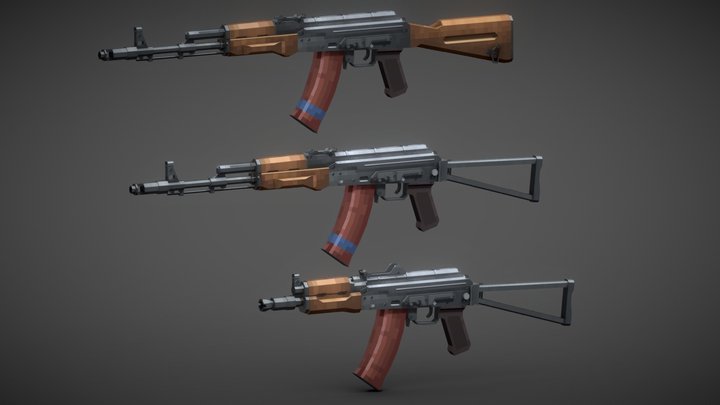 AK74 3D Model