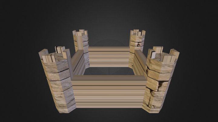 200 poly slott 3D Model