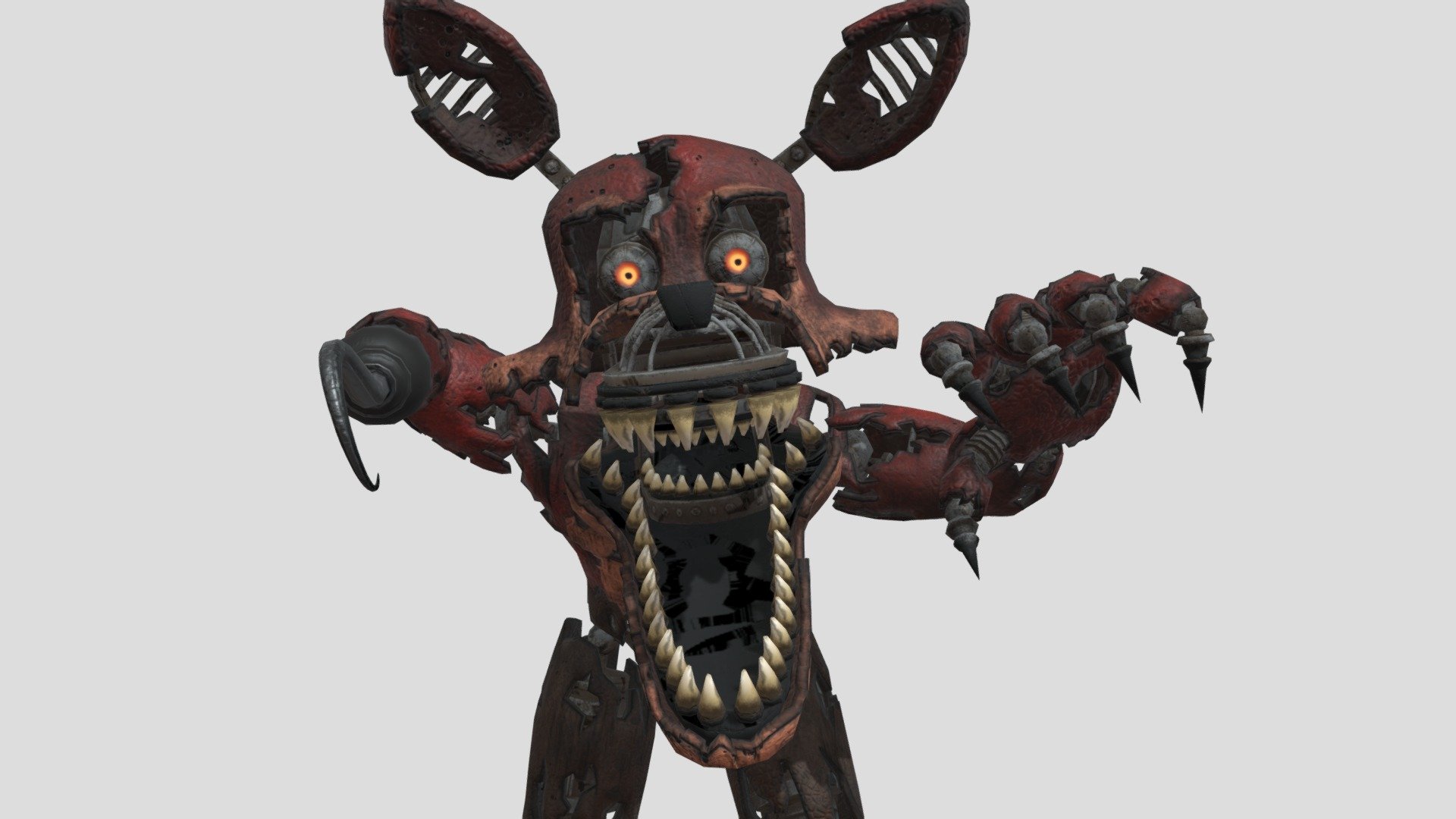 kitnxi on X: My model of Nightmare Foxy is now available for download on  Gumroad for free! Happy early Halloween! LINK:   #fnaf #fivenightsatfreddys #fnaf3d #fnafblender #b3d #blender3d #blender   / X