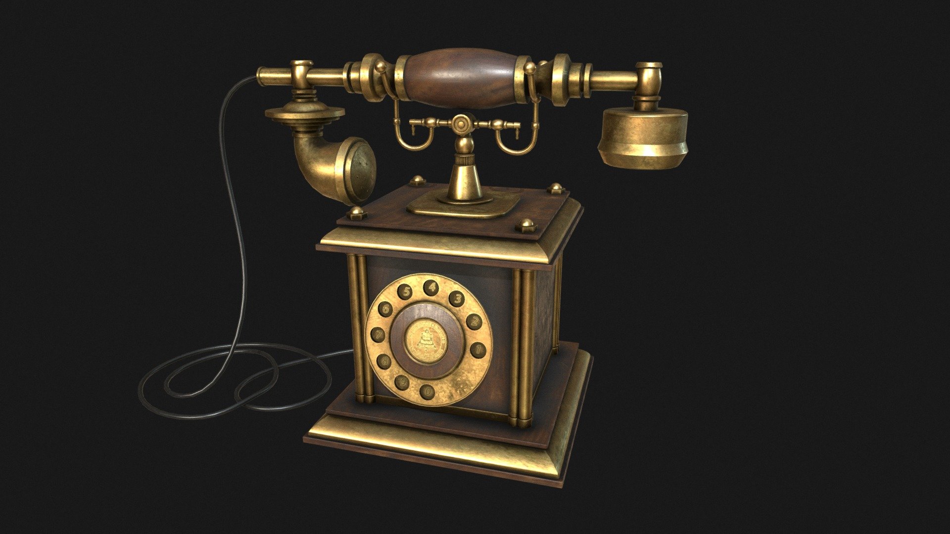 Telephone 3. Телефон 3д модель. 3d модель телефона. Старый телефон 3д. Старый телефон 3d model.