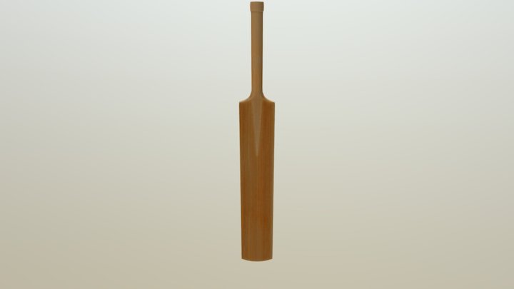 Cricket Bat 3D Model