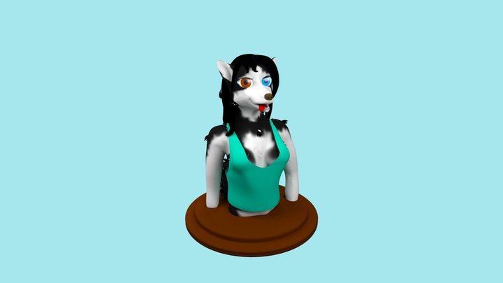 Furry-Husky 3D Model