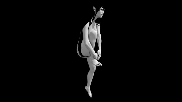 Inktober Day 26 - Dark - Patricia Mischa Lopes 3D Model