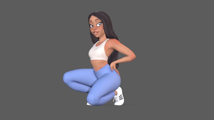 Fitness Model 3D Model