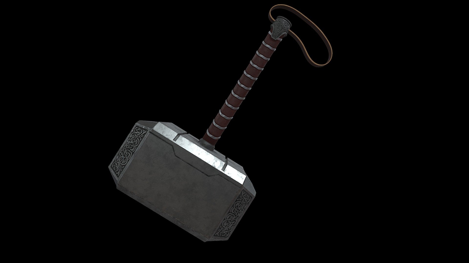 Mjolnir - Thor's Hammer Buy Royalty 3D model arnart204 (@arnart204) [7298e4f]