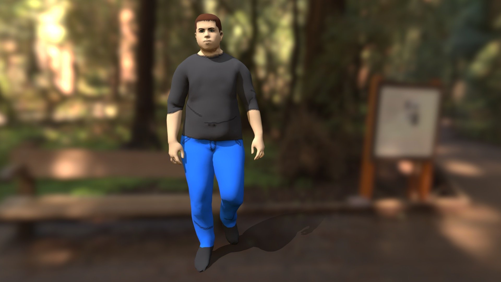 Rida Sidi ben ali anime 3d Walking