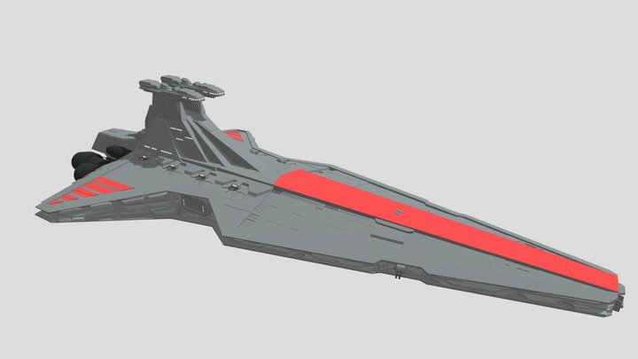 Star Wars Venator Class Star Destroyer 3D Model