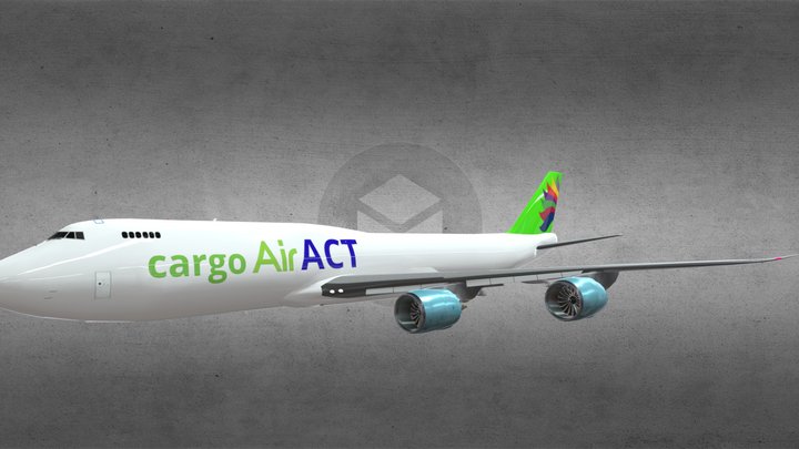 Boeing 747 Act (free if...) 3D Model