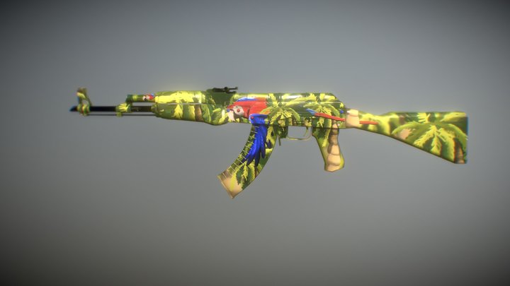 AK-47 | Scarlet 3D Model