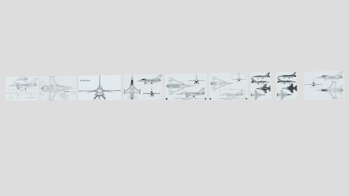 F-16 design templates.2 – Free 3D Model STL