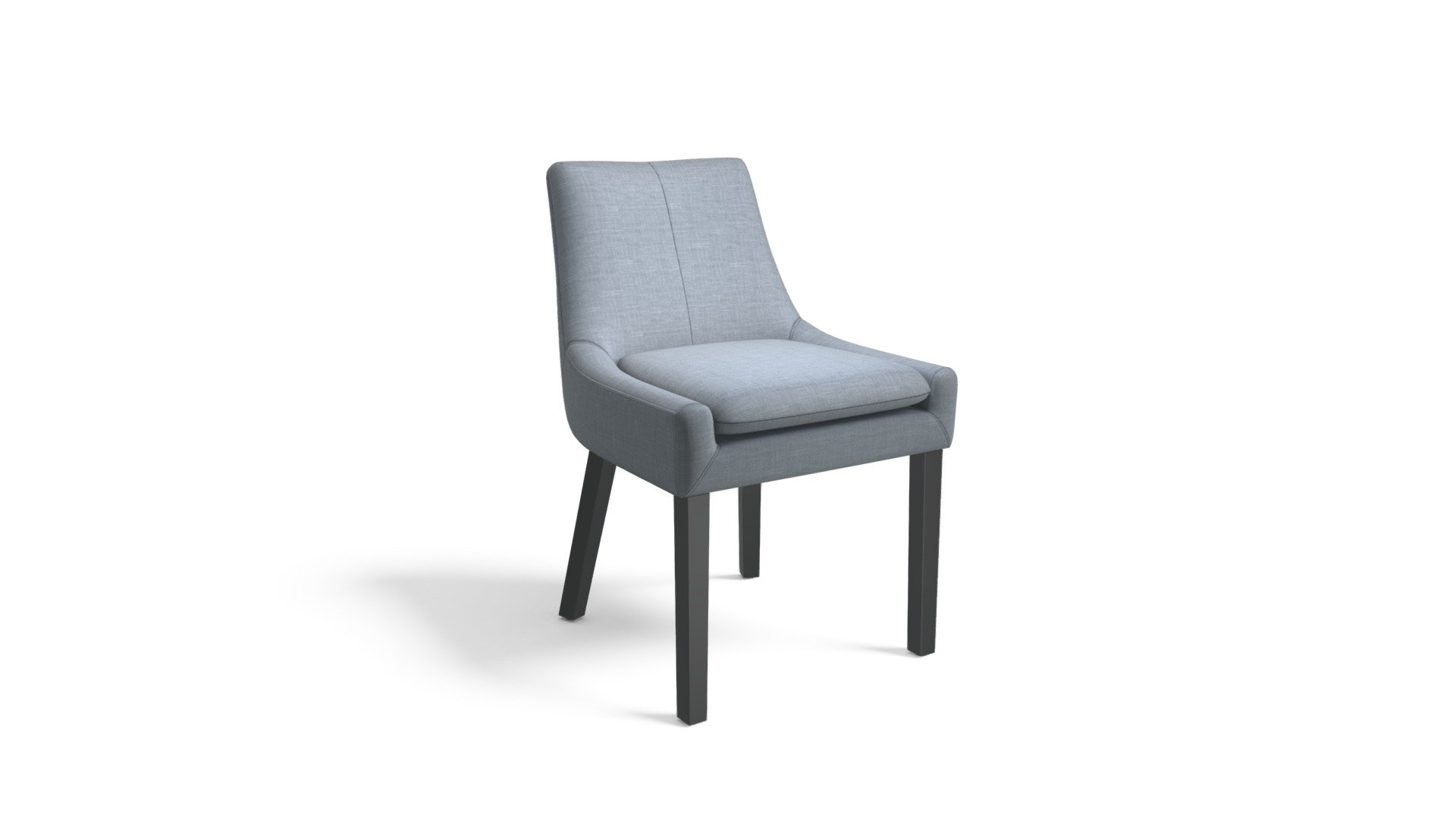 Percy Scoop Back Chair, Persian Grey