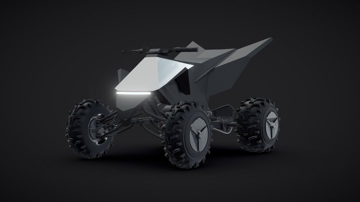 Tesla Cyber quad - Cybertruck ATV 3D Model