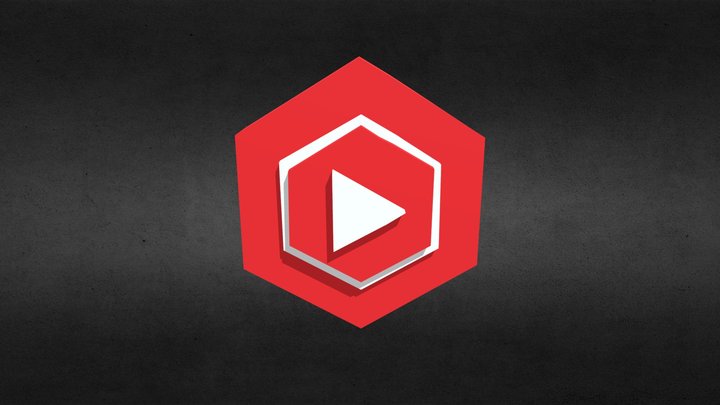 Studio YouTube Logo 3D Model