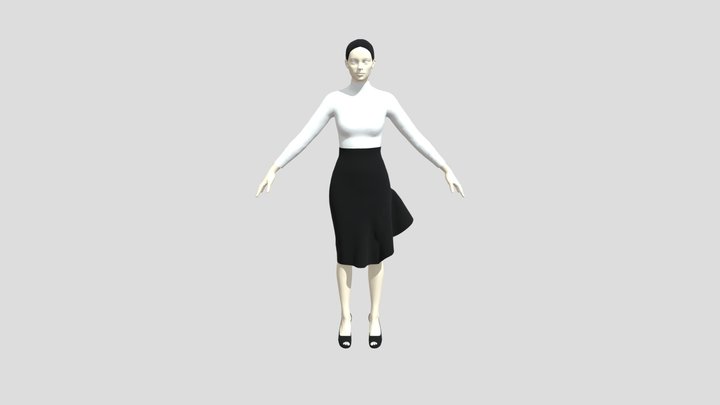 female pose 3D Model
