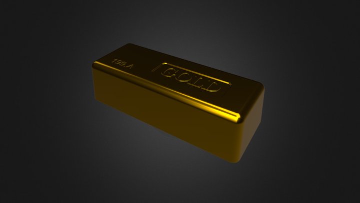 Gold bar 3D Model