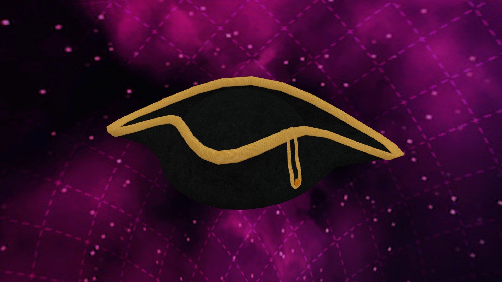 Tricorne Hat .Blend Free Low Poly