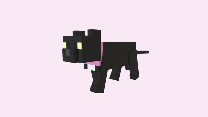 Black cat | Minecraft 3D Model