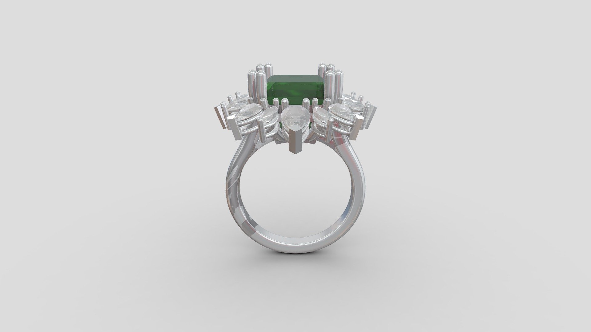 Amanda Emerald Ring