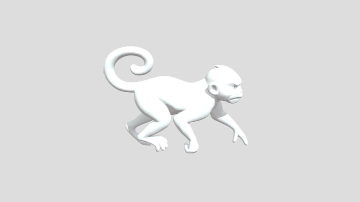 Monkey, Petrified – Modelo 3D gratuito STL