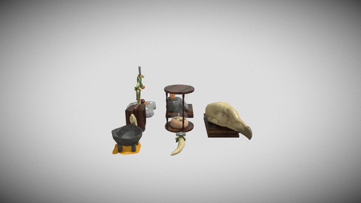 Prehistoric science and technology. 3D Model
