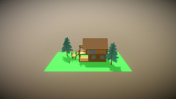 Cabaña en el bosque 3D Model