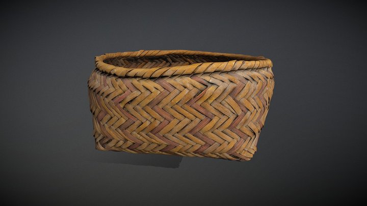 Choctaw Basket 3D Model