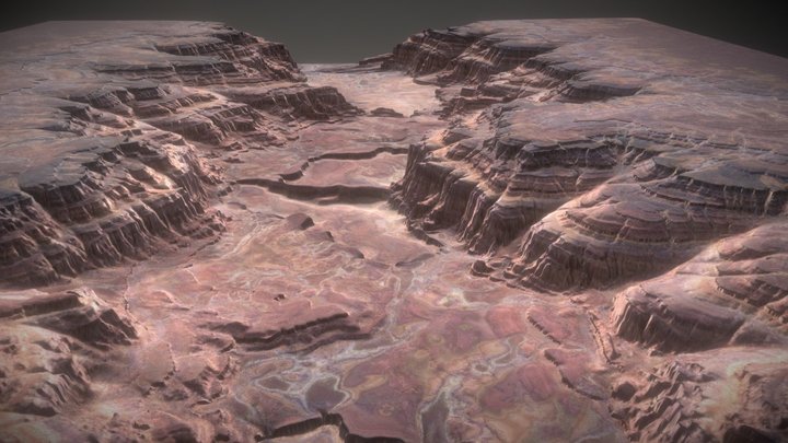 Canyon Structure 3D Model