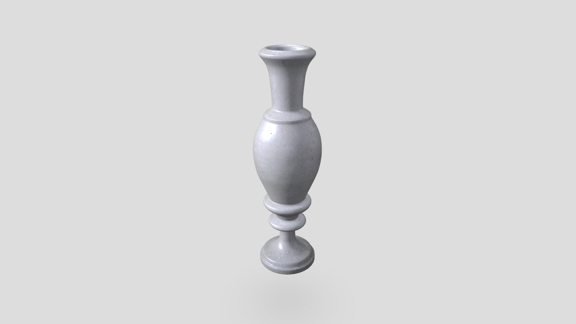 Afyon White Marble Vase