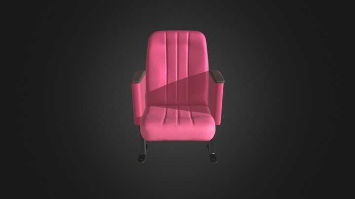 Театральное кресло "Брифинг" 3D Model