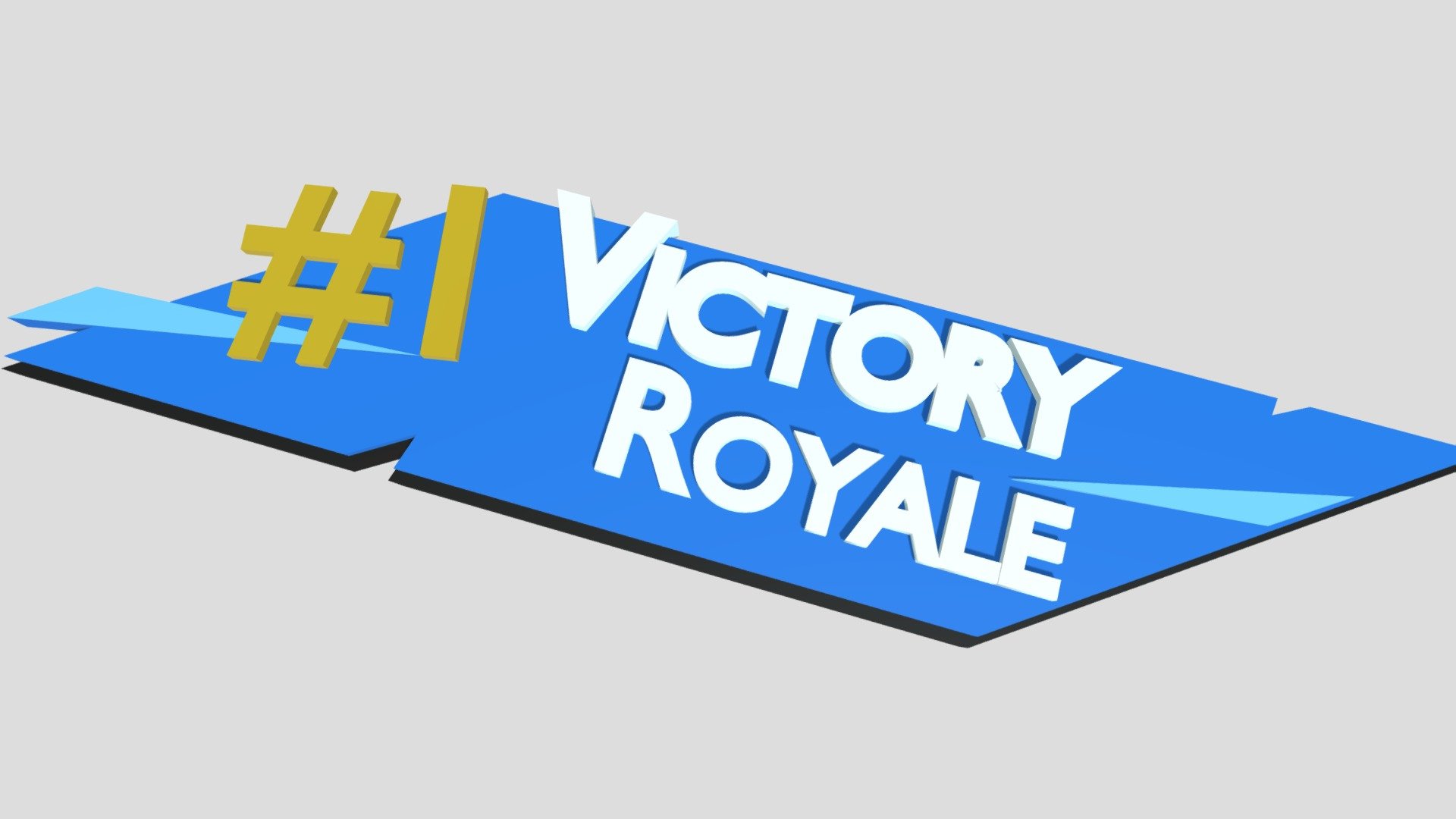 Fortnite Victory Royale - Download Free 3D model by ImAGhost (@ImAGhost)  [72a5fbd]