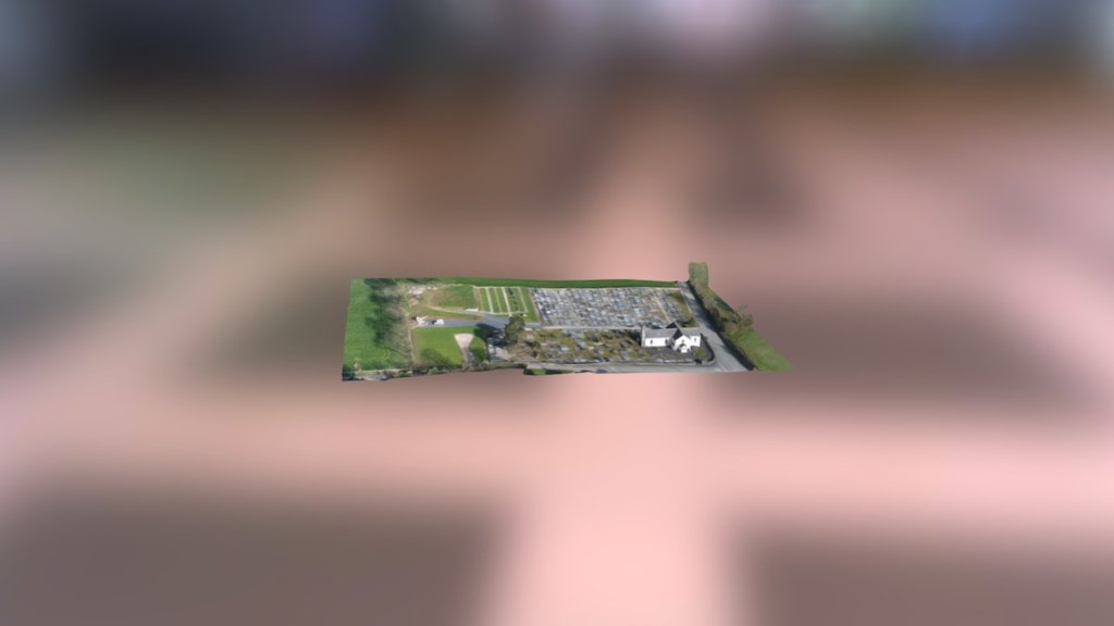 Butlerstown Church and graveyard, Co. Waterford. 3D model by