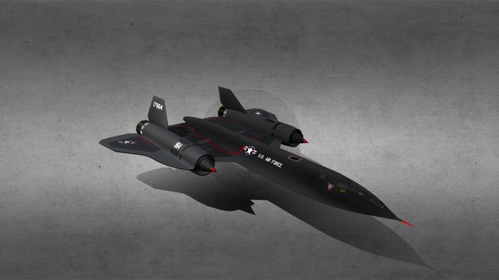 SR-71 spyplane 3D Model