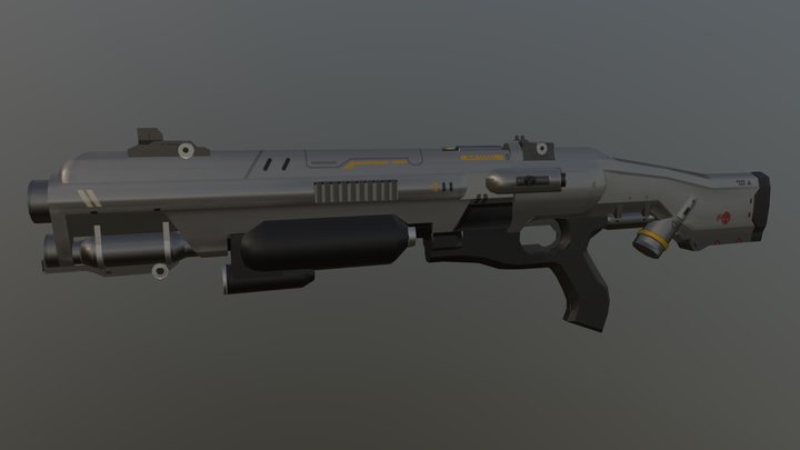 Combat Shotgun (DOOM) 3D Model