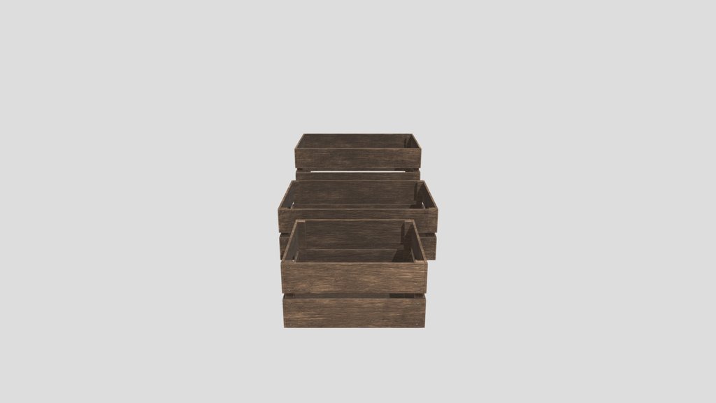 Wooden Crate Set