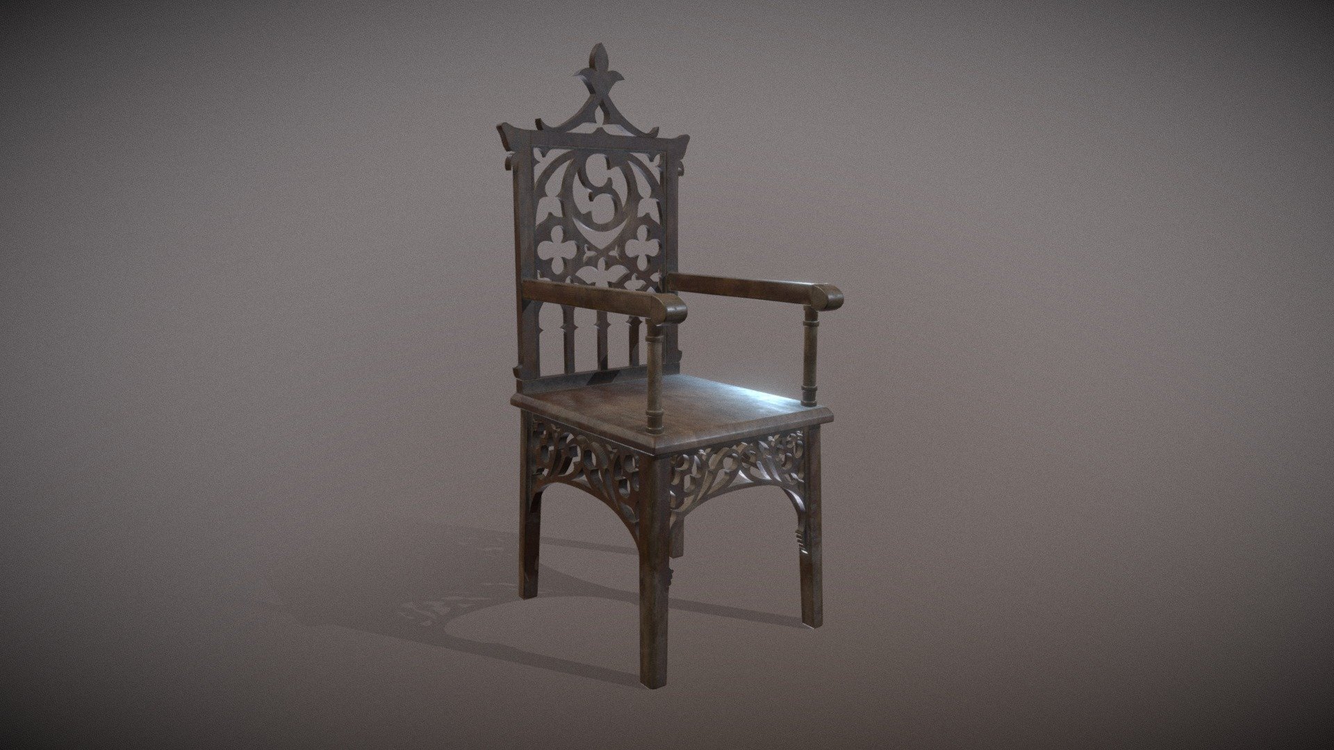 Wooden chair - 3D model by Hrisan [72ace62] - Sketchfab