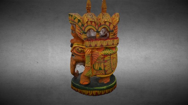 Elefante indio 3D Model
