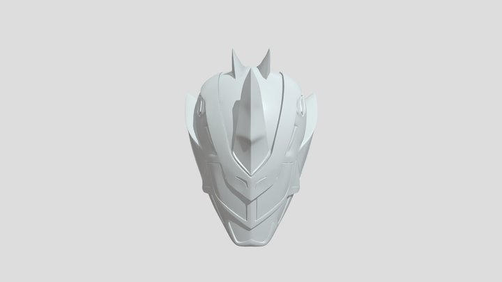 futuristic warrior helmet 3D Model